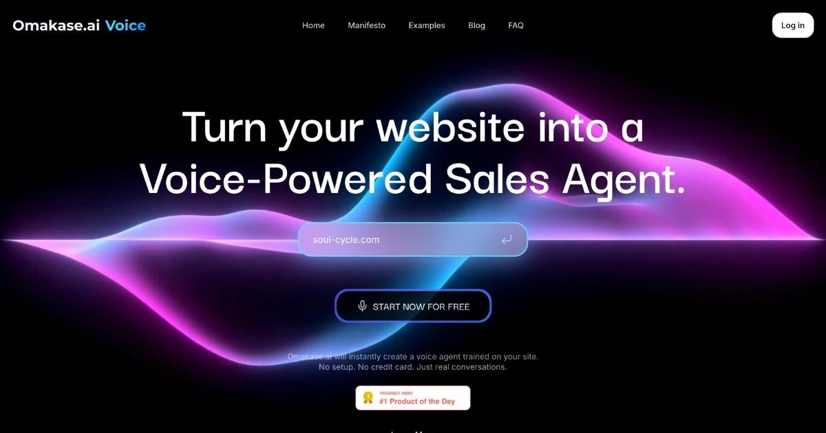 Omakase: Voice-powered sales agent