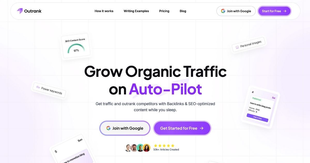 Outrank: Grow organic traffic automatically