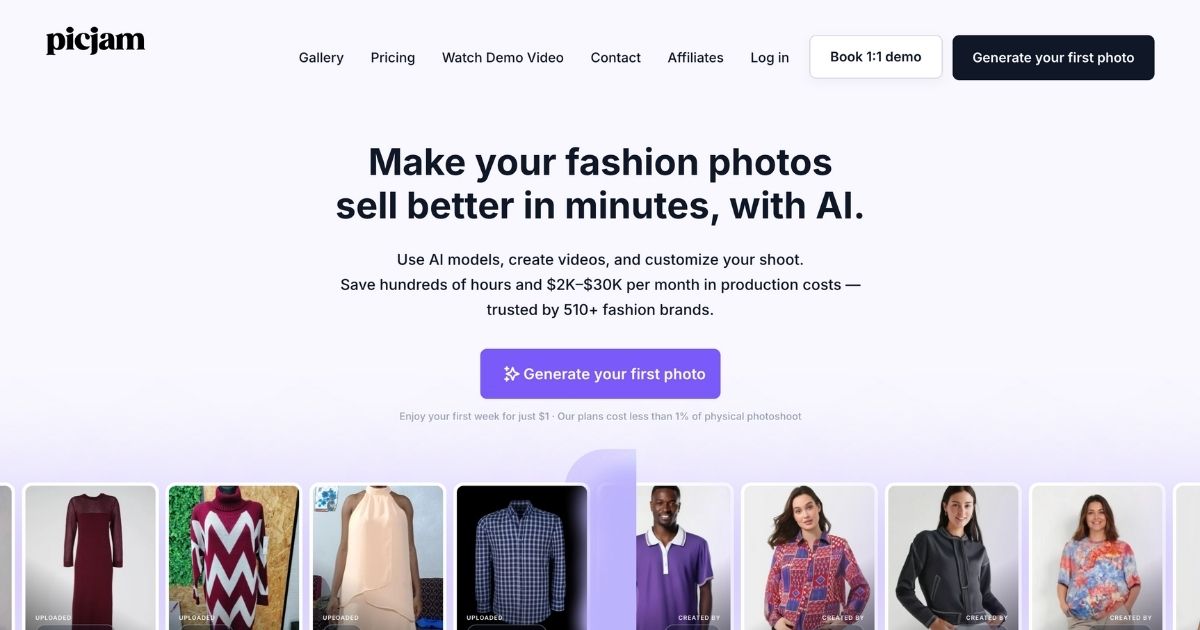 Picjam: AI fashion photography tool