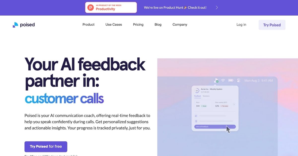 Poised: AI communication coach