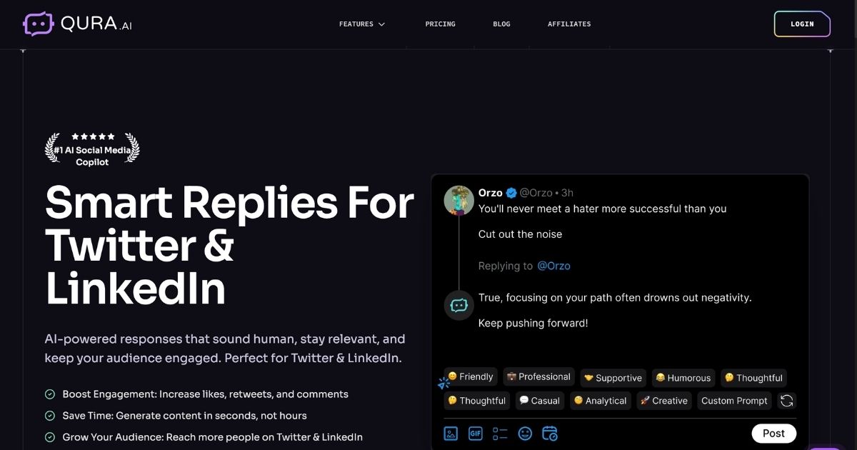 QURAAI: AI social media copilot