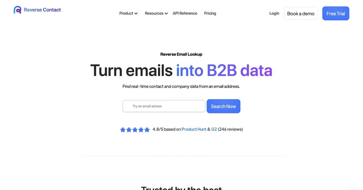 ReverseContact: Email to B2B insights