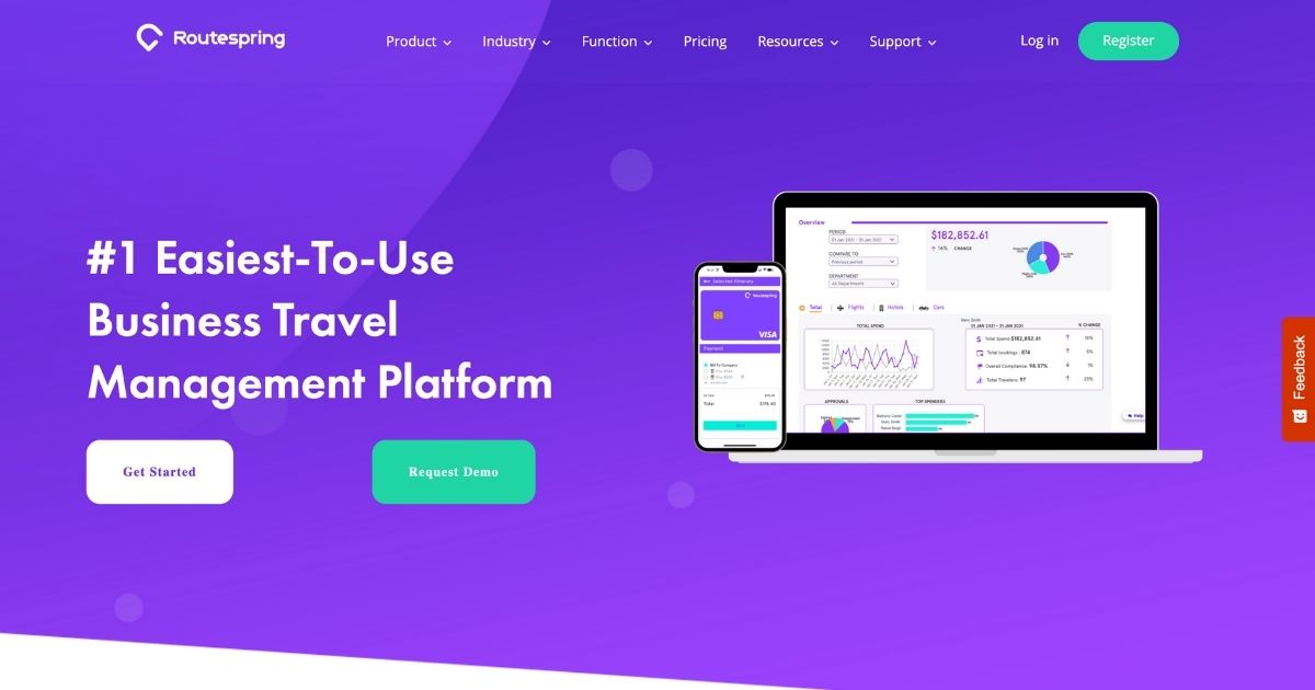 Routespring: Business travel management platform