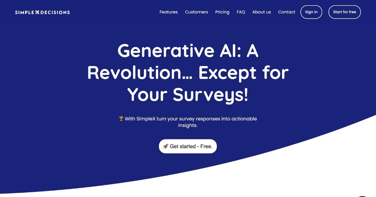 SimpleDecisions: Feedback analysis tool