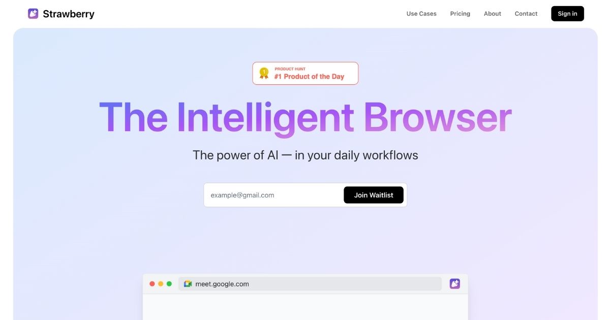 StrawberryBrowser: AI-powered browser for efficiency