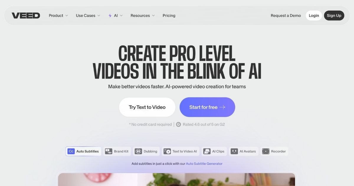 Veed: Video creation tool