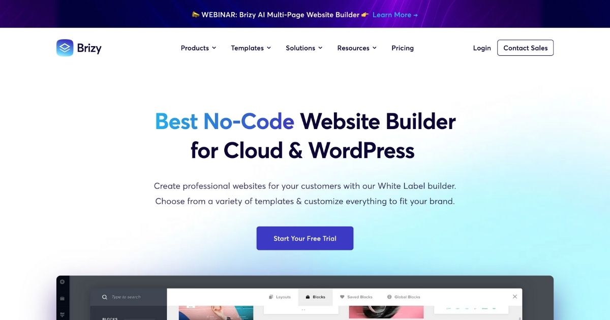 Brizy: AI-powered website builder