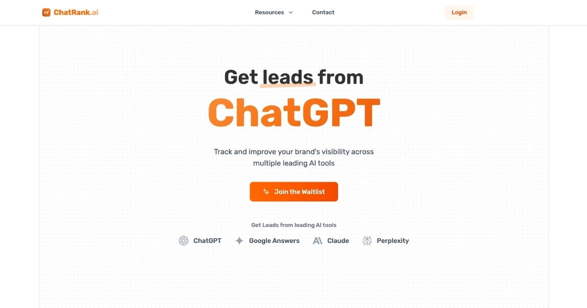 ChatRank: AI brand visibility tracker