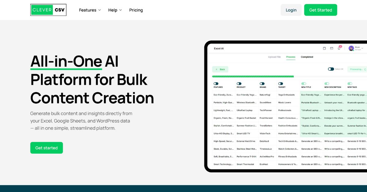 Clever CSV: AI-powered data management