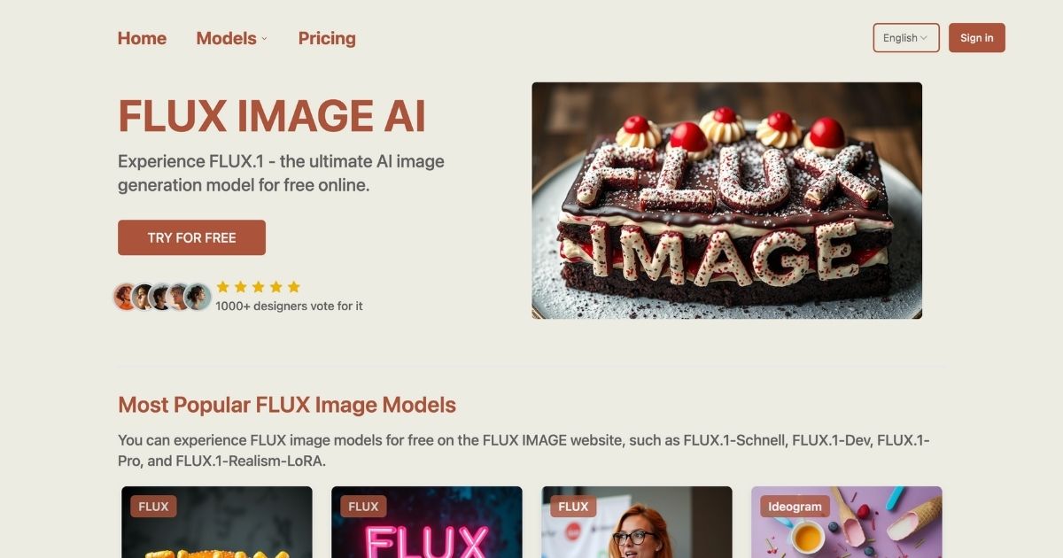FluxImageAI: AI image generation tool