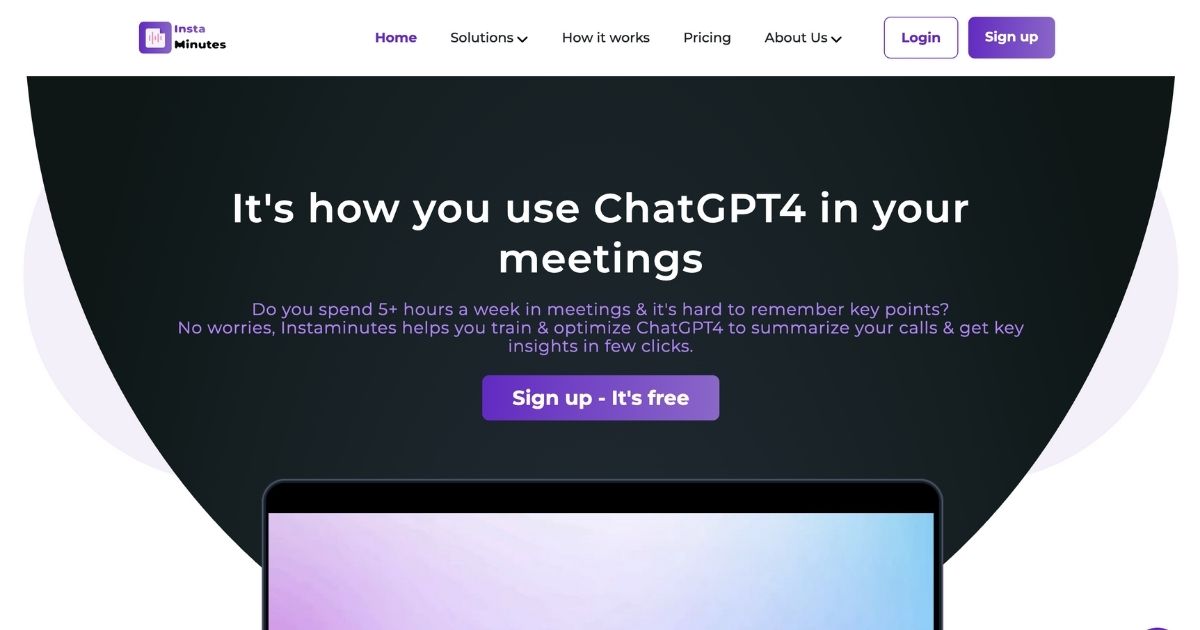 InstaMinutes: AI-powered meeting summaries