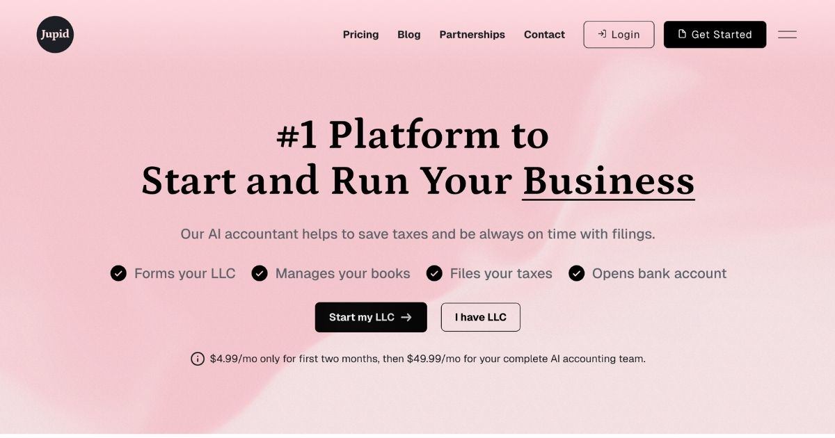 Jupid: AI accounting and business management tool