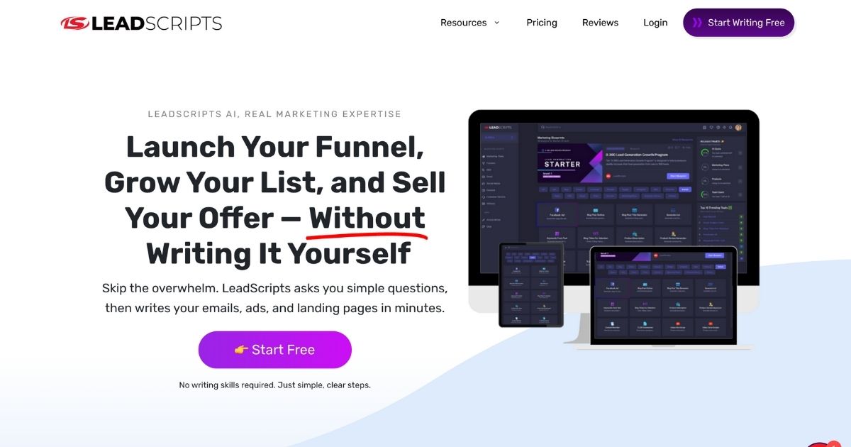 LeadScripts: Marketing results made simple