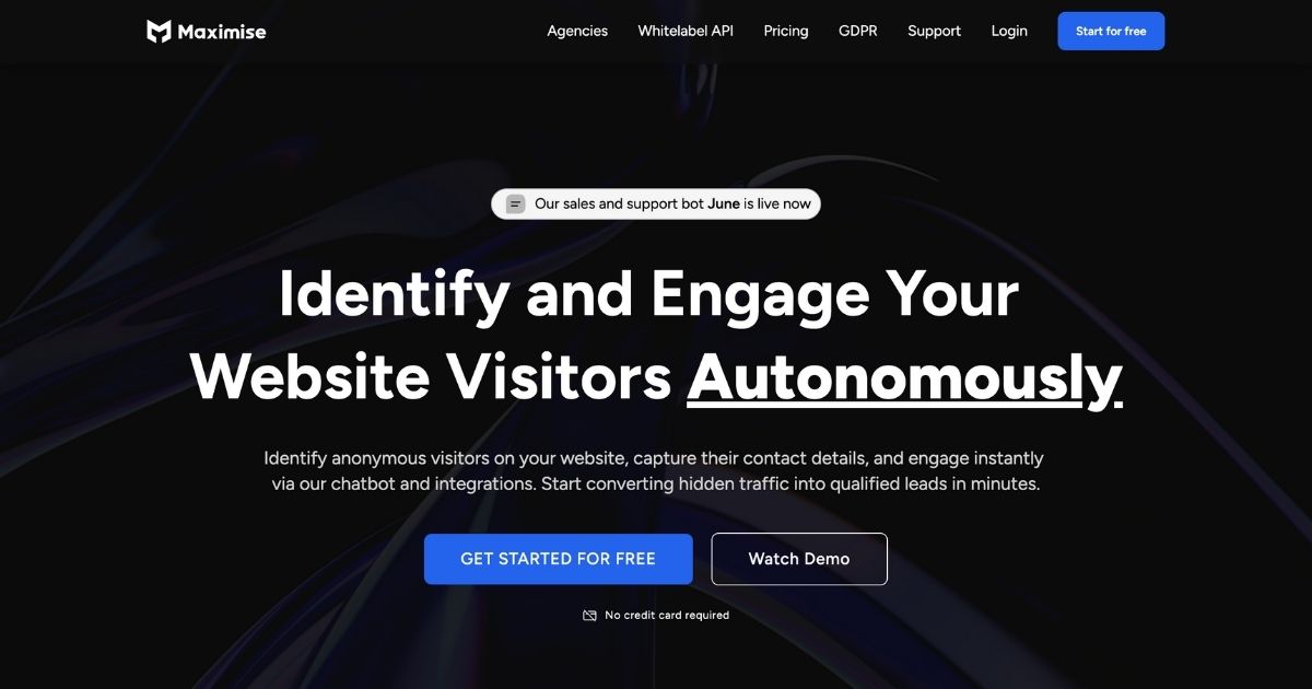 MaximiseAI: Visitor engagement and conversion