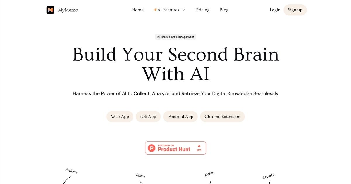 MyMemo: AI-powered knowledge management tool