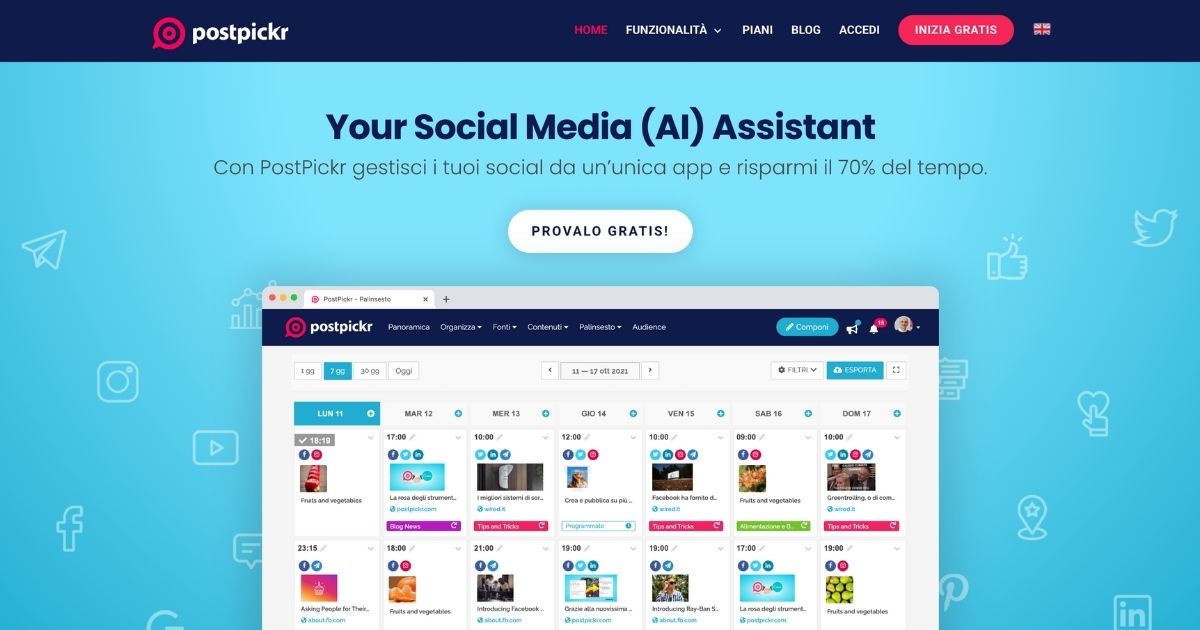 PostPickr: Social media management tool