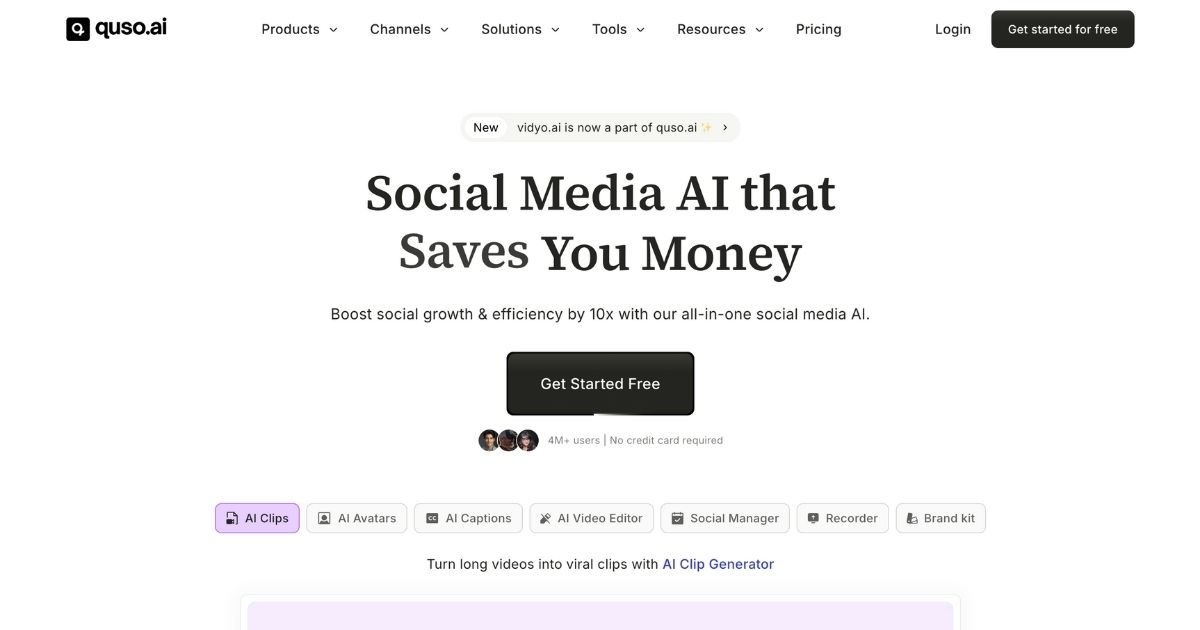 AiHot100 #46 Quso.ai: AI-powered social media marketing platform