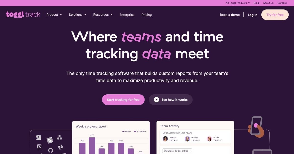 Toggl: Automated time tracking tool