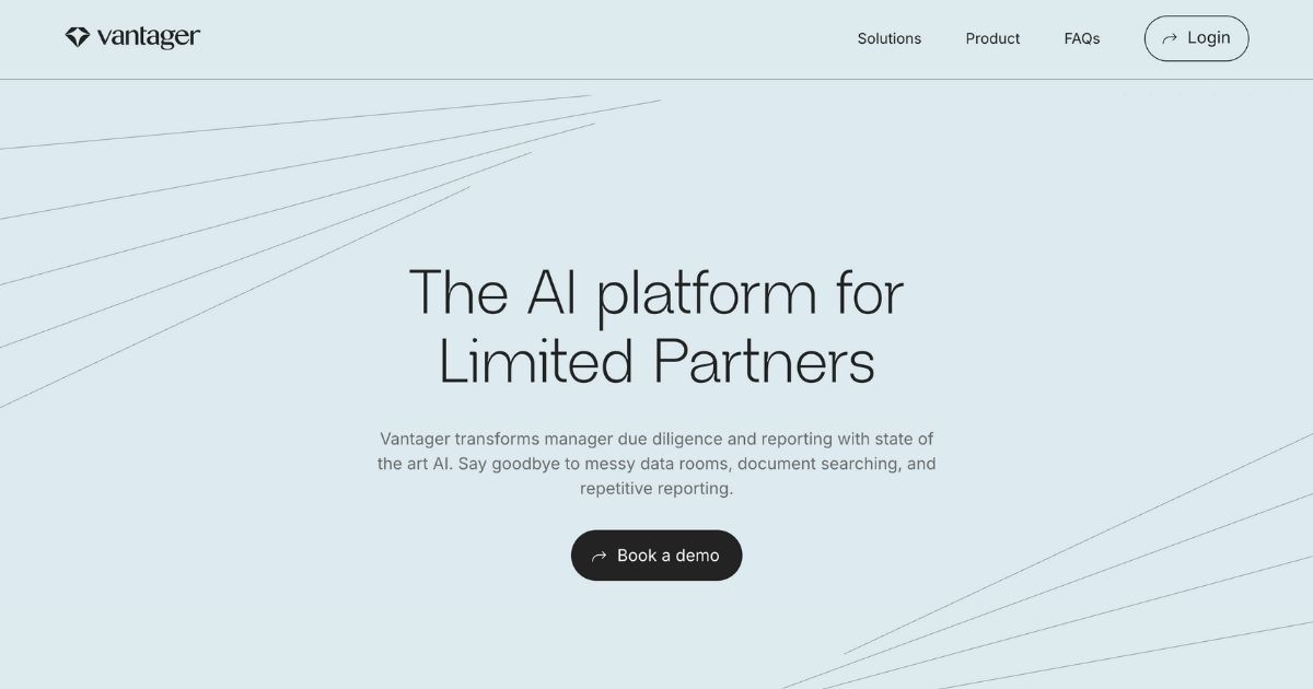 AiHot100 #50 Vantager: AI platform for limited partners