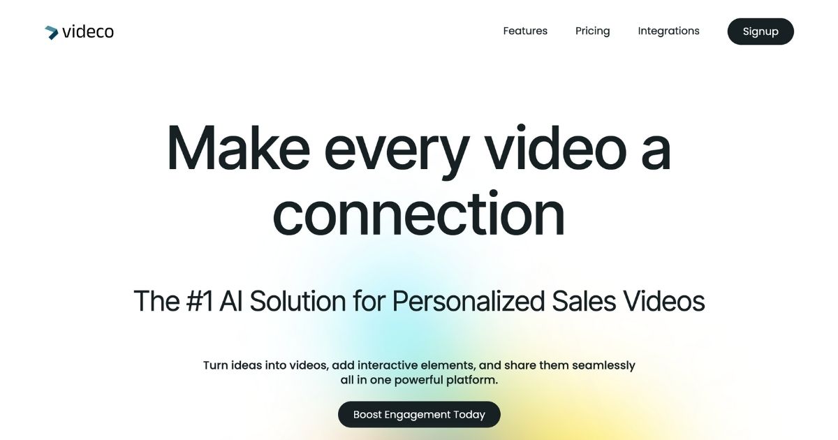 Videco: AI interactive video tool
