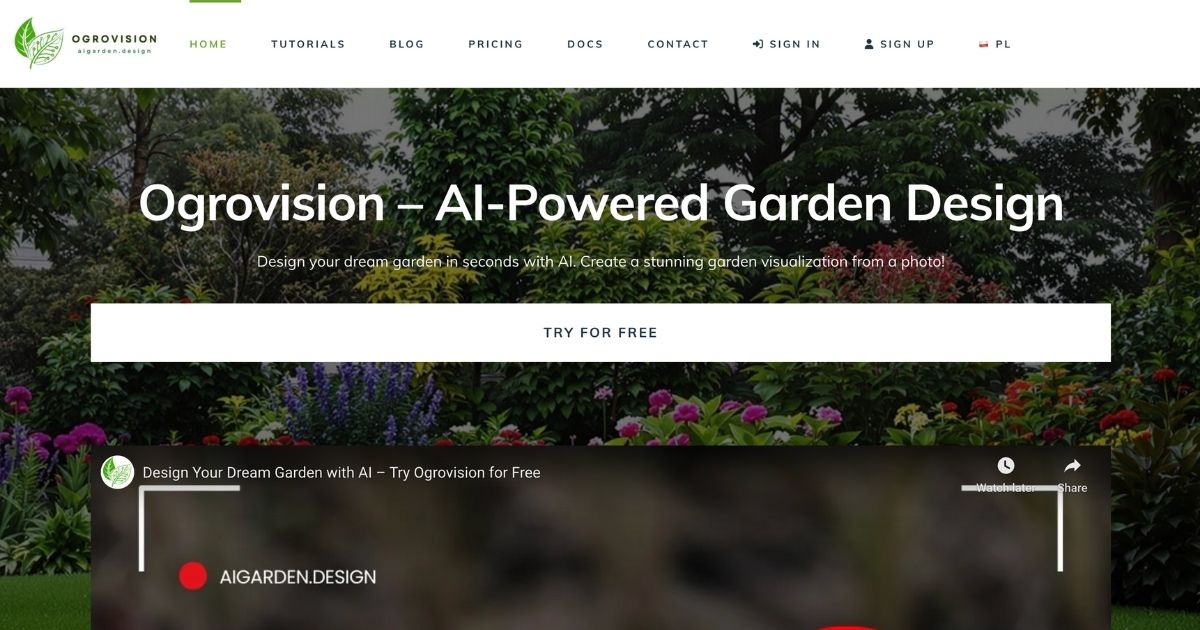 Ogrovision: AI-Powered Garden Design Visualization