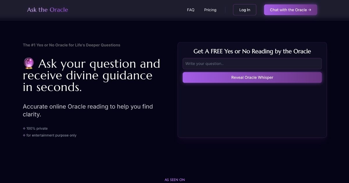 Oracle Answers: Instant Spiritual Guidance