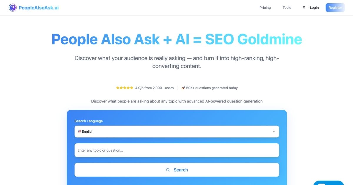 PeopleAlsoAsk: Real-Time SEO Question Discovery