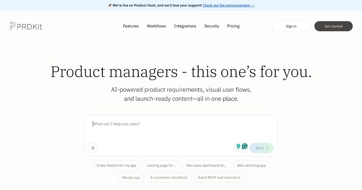 PRDKit: AI-powered PRD Generation Tool