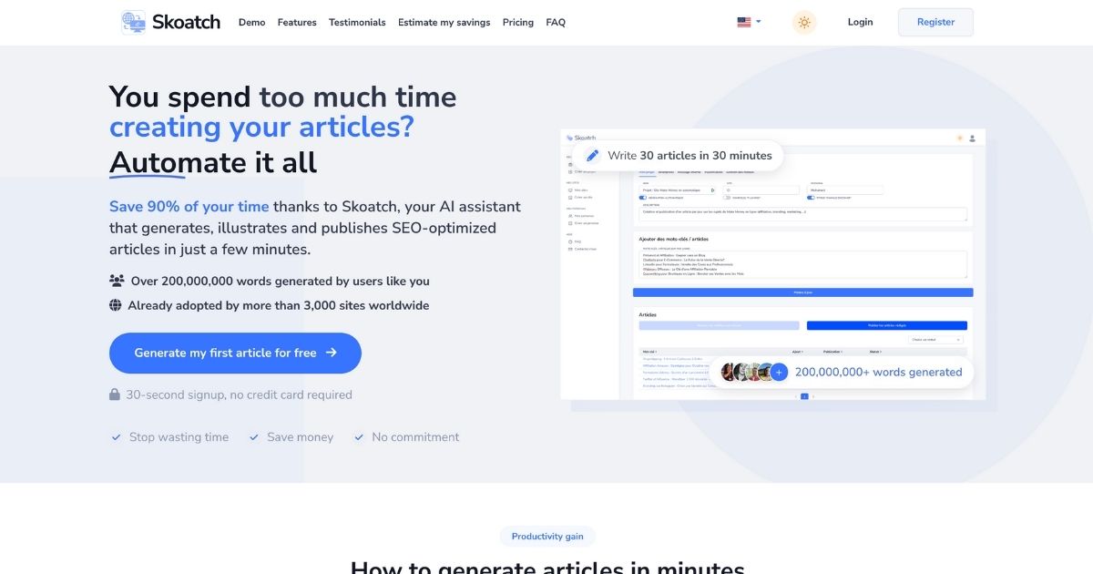 Skoatch: AI-Driven SEO Content Platform