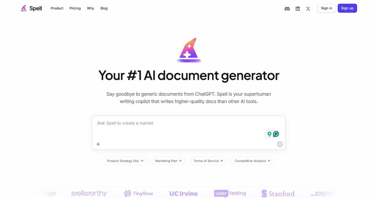 Spell: AI Document Creation Enhancer