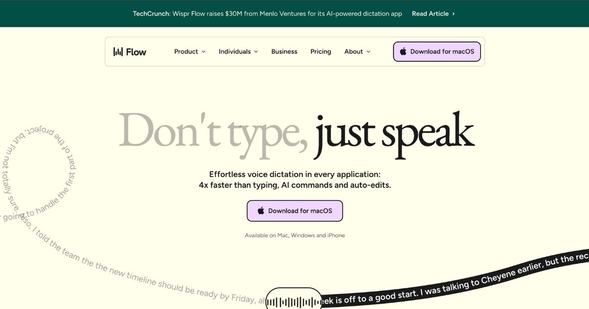 Wispr Flow: AI Voice Dictation Tool