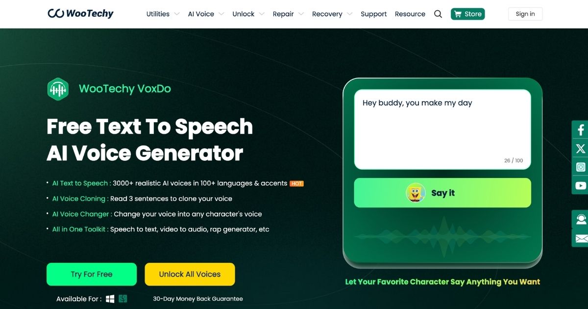 VoxDo: AI Voice Generator Tool