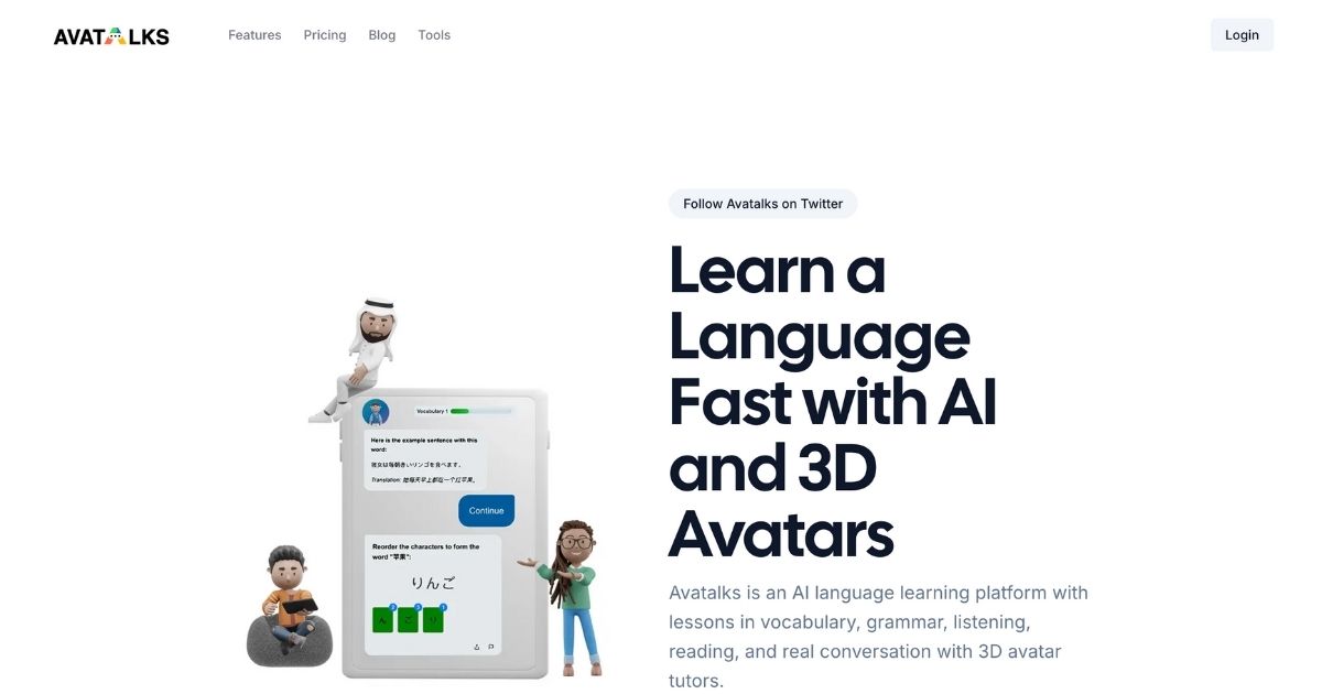 Avatalks: AI Language Learning Platform