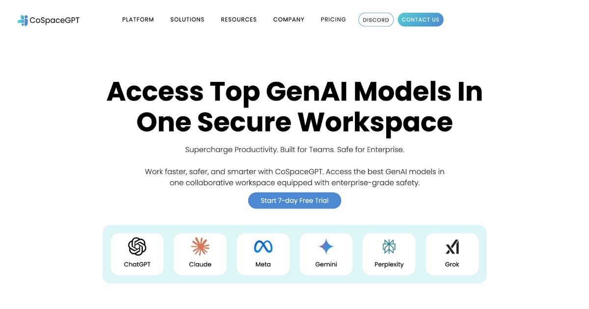 CoSpaceGPT: AI Collaboration Platform with Multi-Model Access