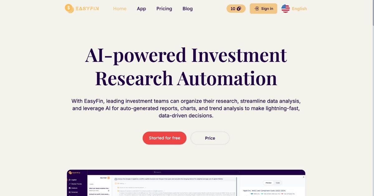 EasyFin: AI Financial Analysis & Optimization