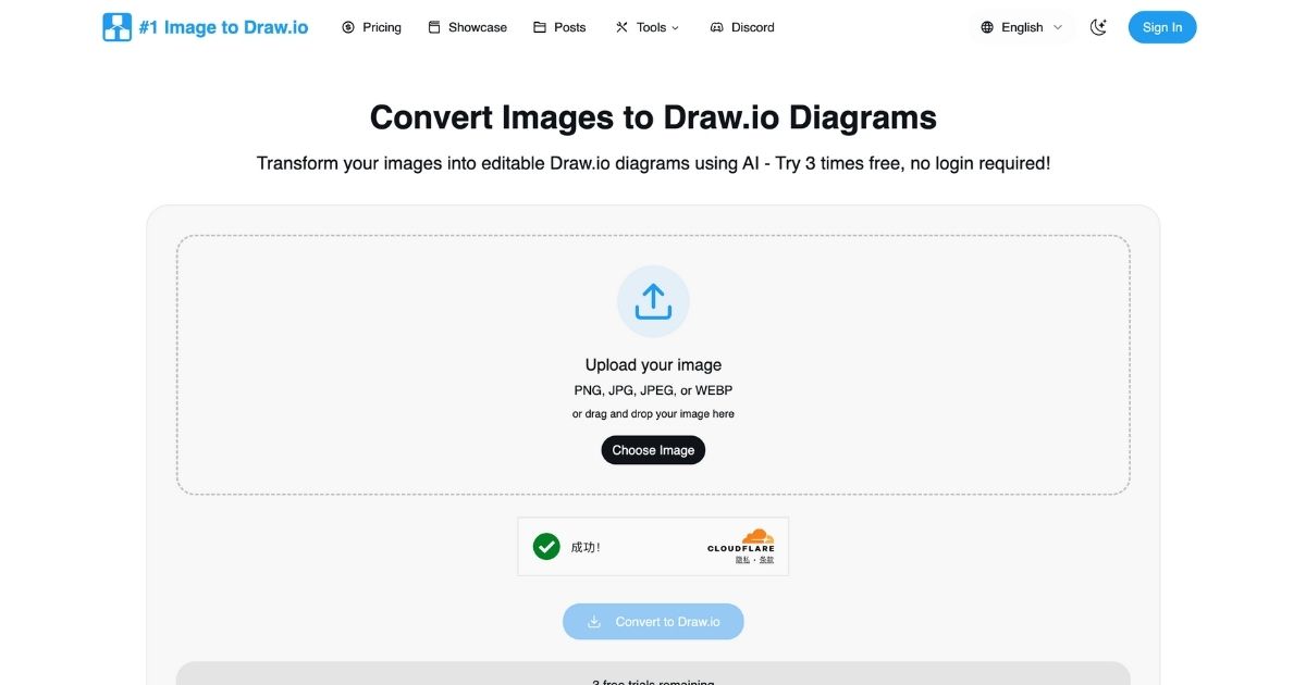ImagetoDrawio: Convert images into editable Draw.io diagrams