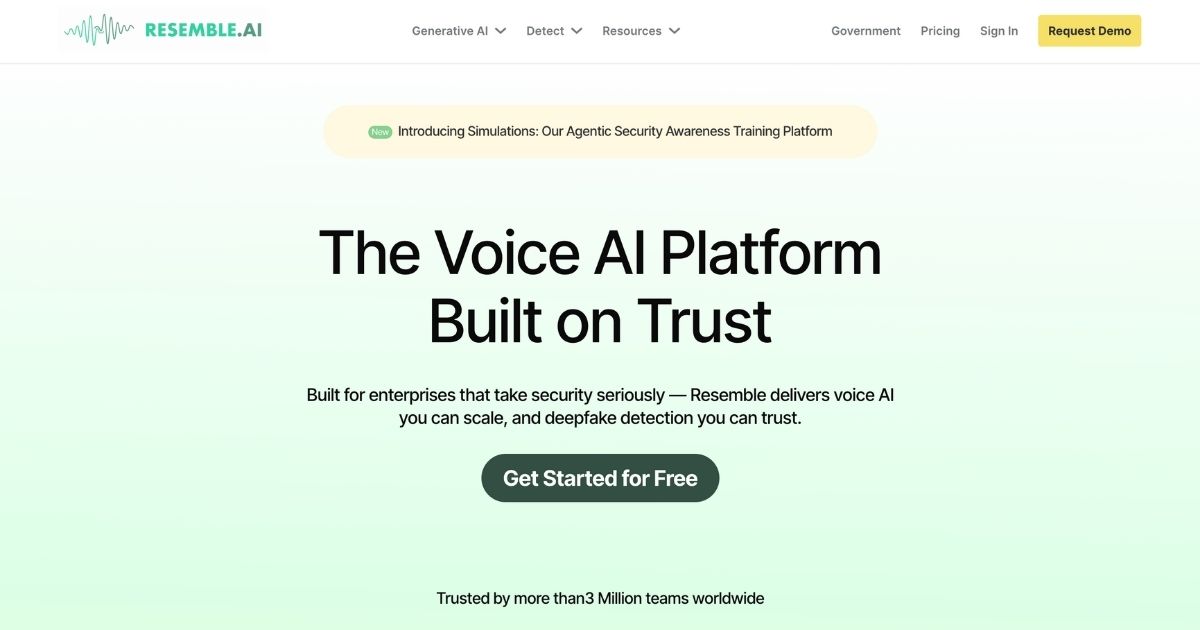 Resemble AI: Hyper-Realistic Voices for Businesses