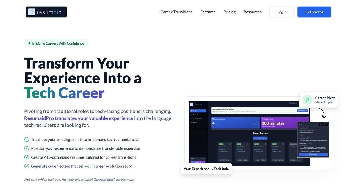 ResumaidPro: AI-Powered Tech Job Tool