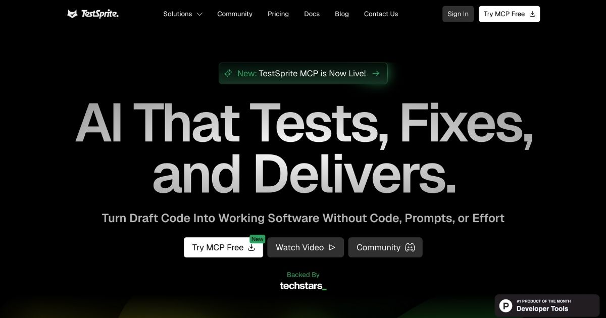 TestSprite: AI-Driven Software Testing Automation