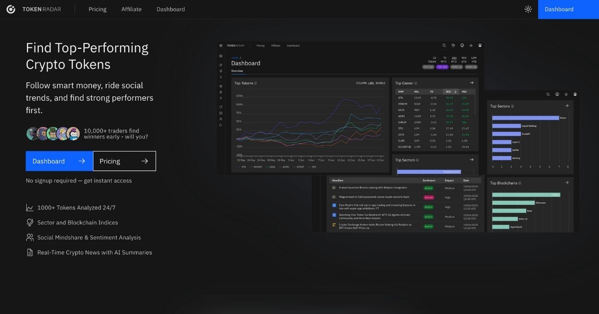 Token Radar: Comprehensive Crypto Analytics Platform
