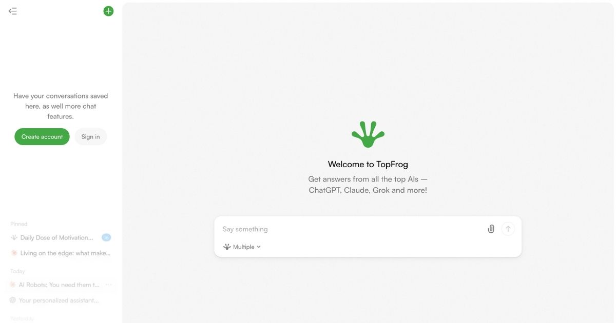 TopFrog: Multi-Model AI Comparison Tool