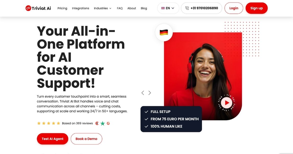 Triviat: AI Multichannel Customer Support Platform