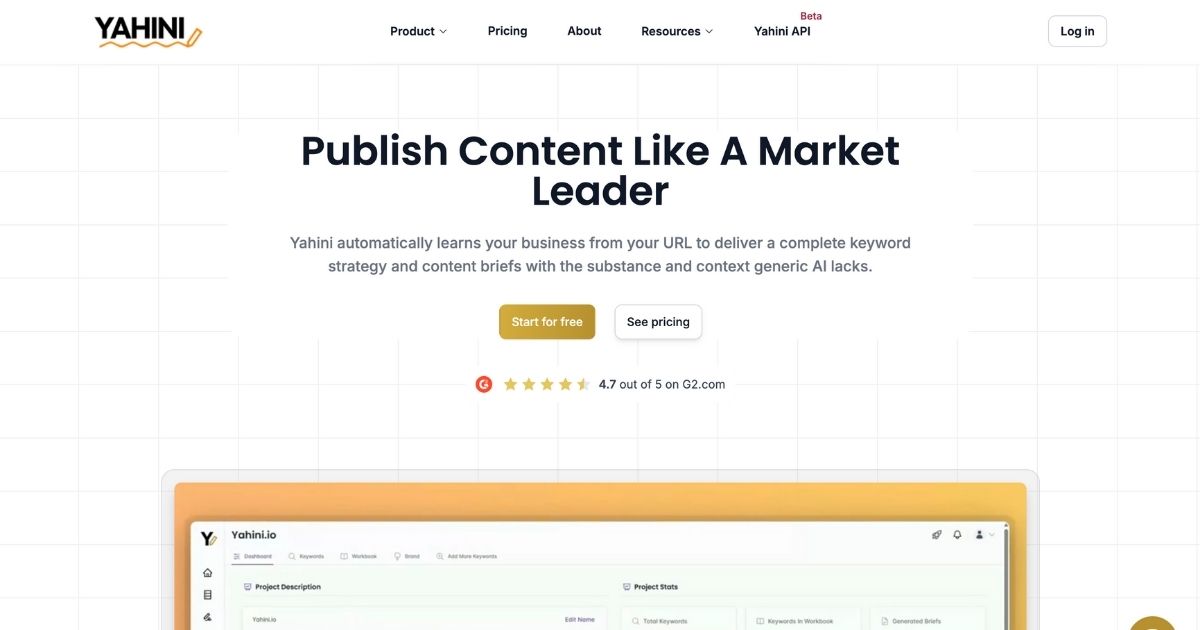 Yahini: AI-Powered SEO Content Strategy