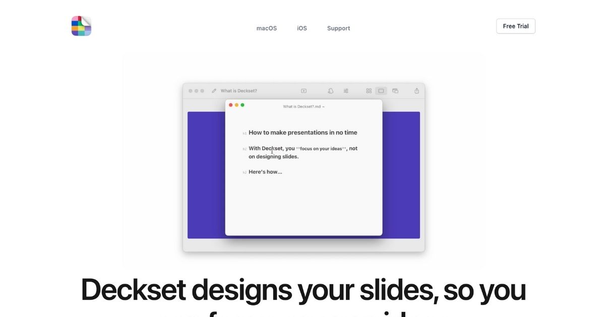 Deckset: Streamlining Presentations with Markdown