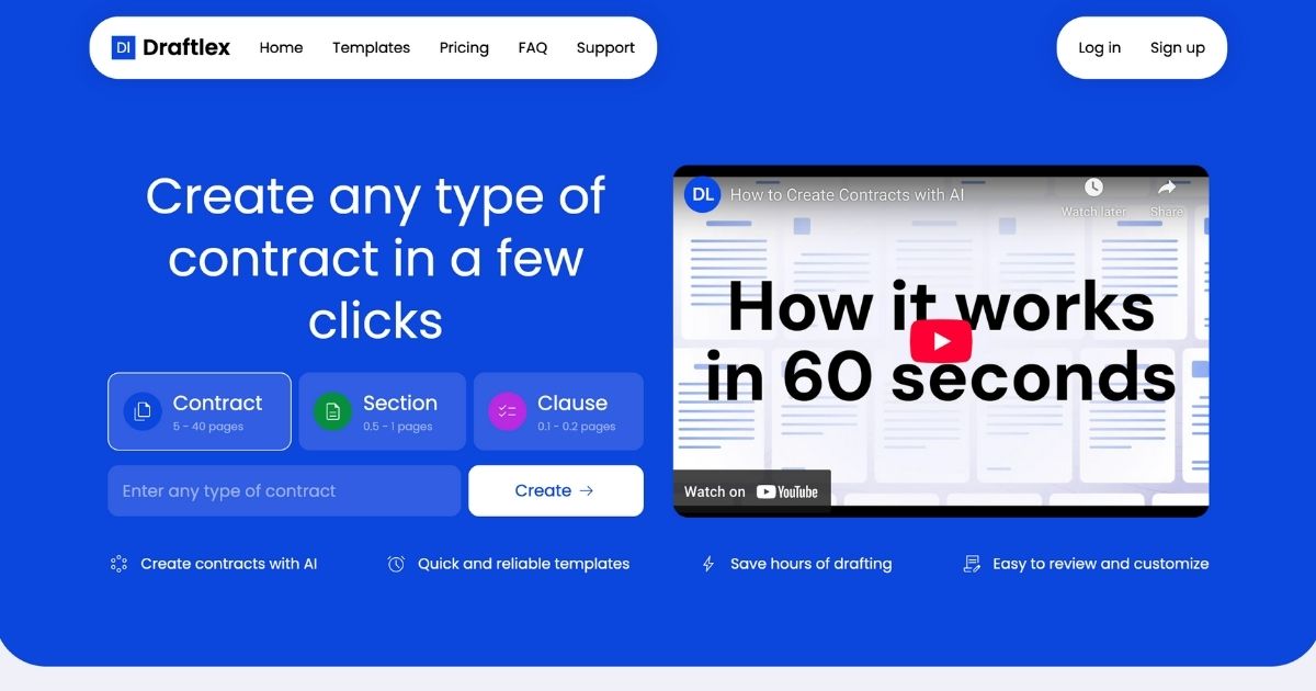 DraftLex: AI Legal Drafting Platform