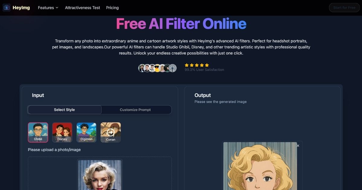 HeyImg: Transform Photos with Anime Style