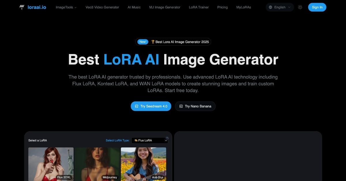 LoraAI: AI-Powered Image Generation Platform