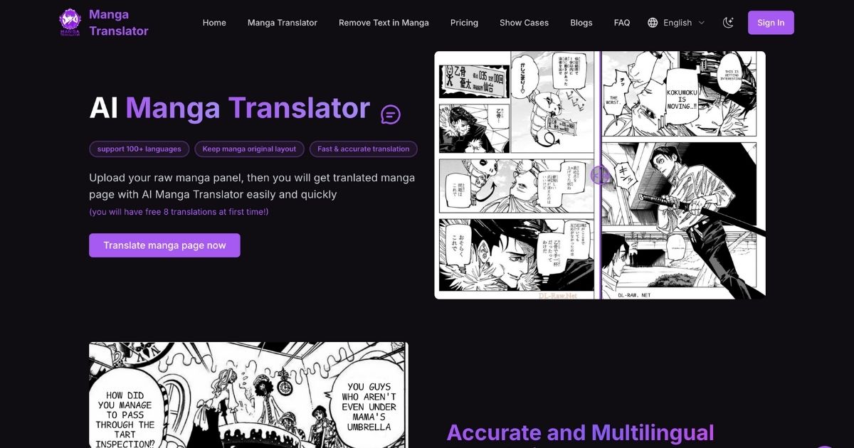 Manga Translator: Multilingual Manga Translation Tool