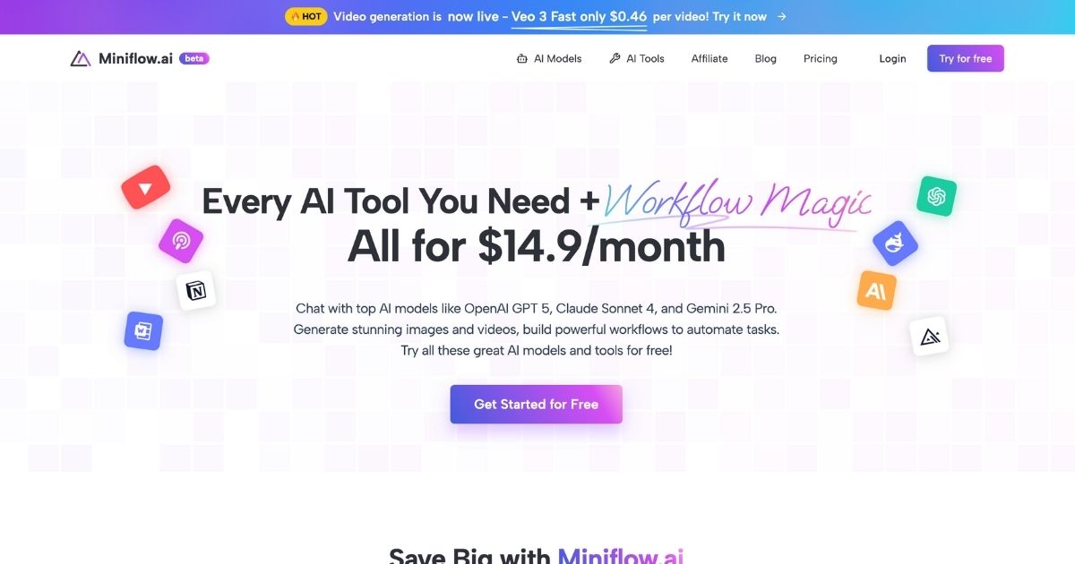 Miniflow.ai: Comprehensive AI Platform for Businesses