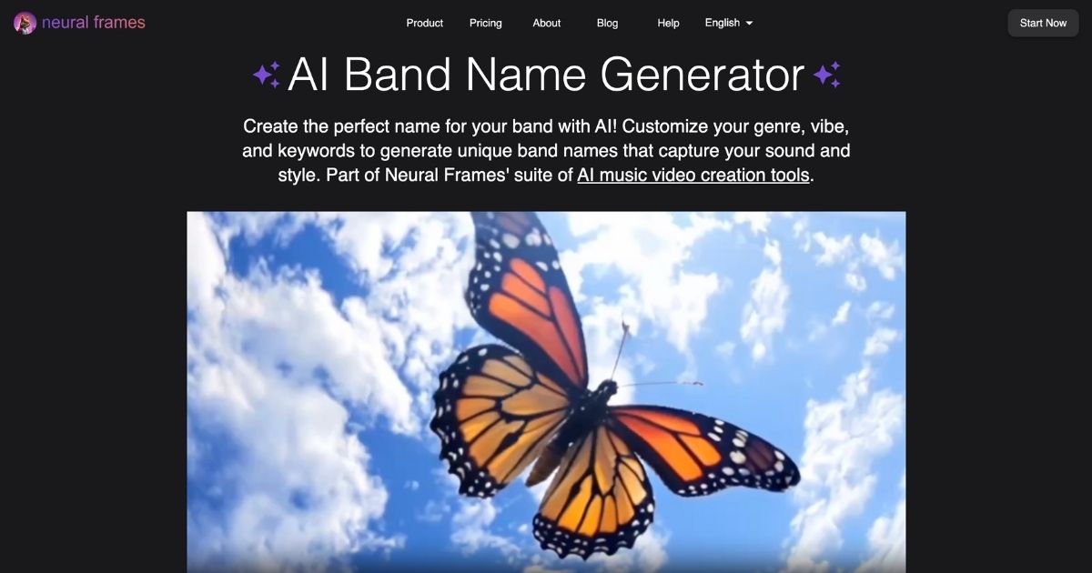 Ai Band Name Generator: by Neural Frames